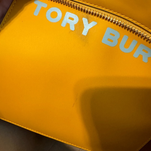 Tory Burch Gemini Link Canvas Small Tote Daylily - Picture 7 of 12